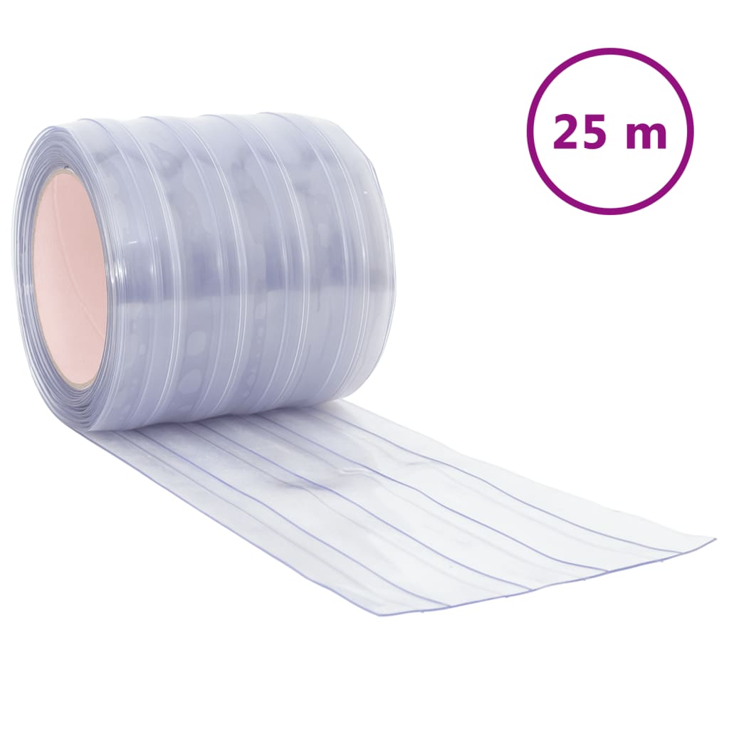 Prozirna zavjesa za vrata 200 mm x 1,6 mm 25 m PVC