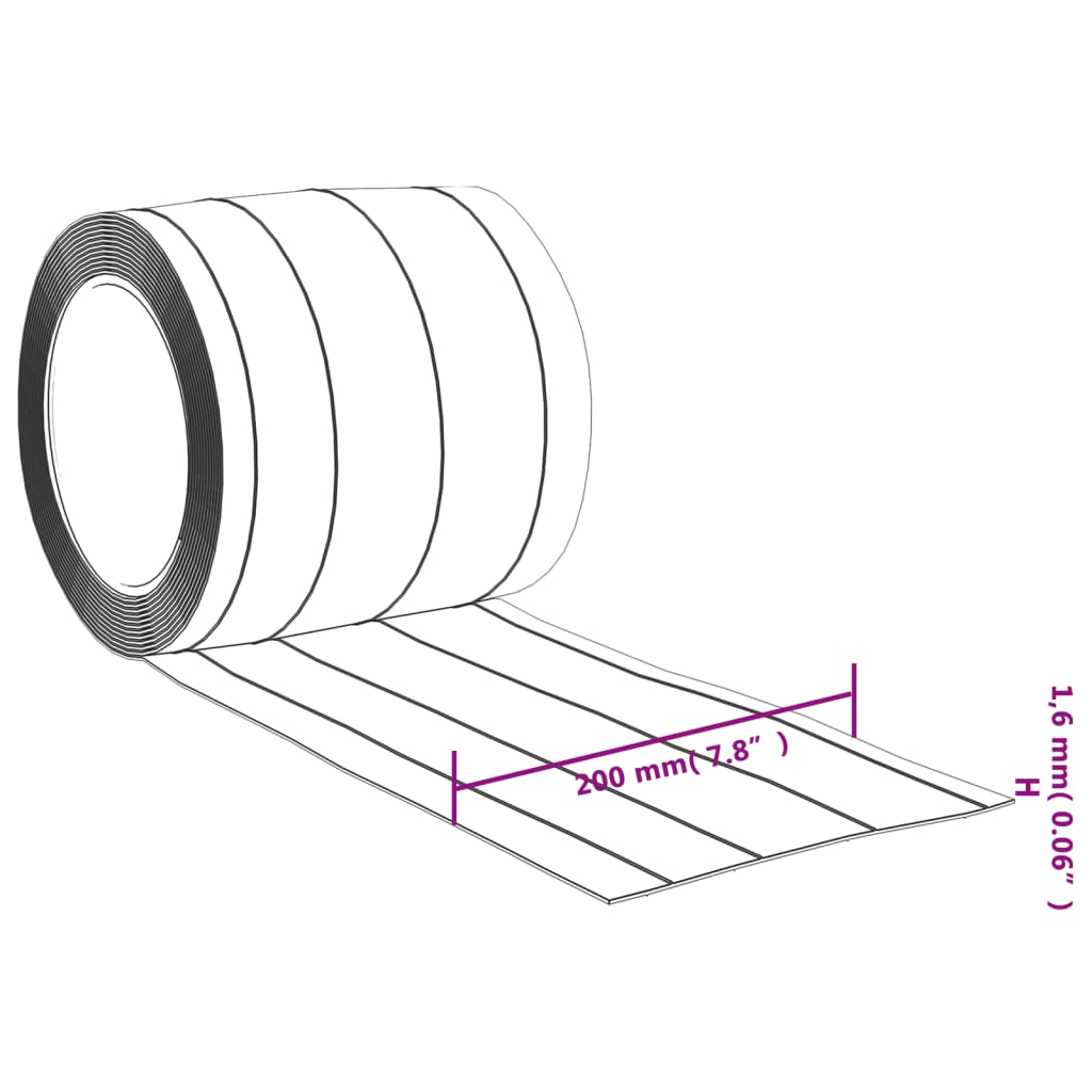 Prozirna zavjesa za vrata 200 mm x 1,6 mm 50 m PVC