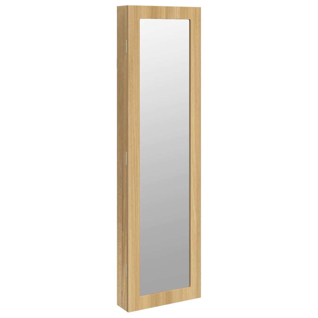 Zidni ormarić za nakit s ogledalom 30 x 8,5 x 106 cm