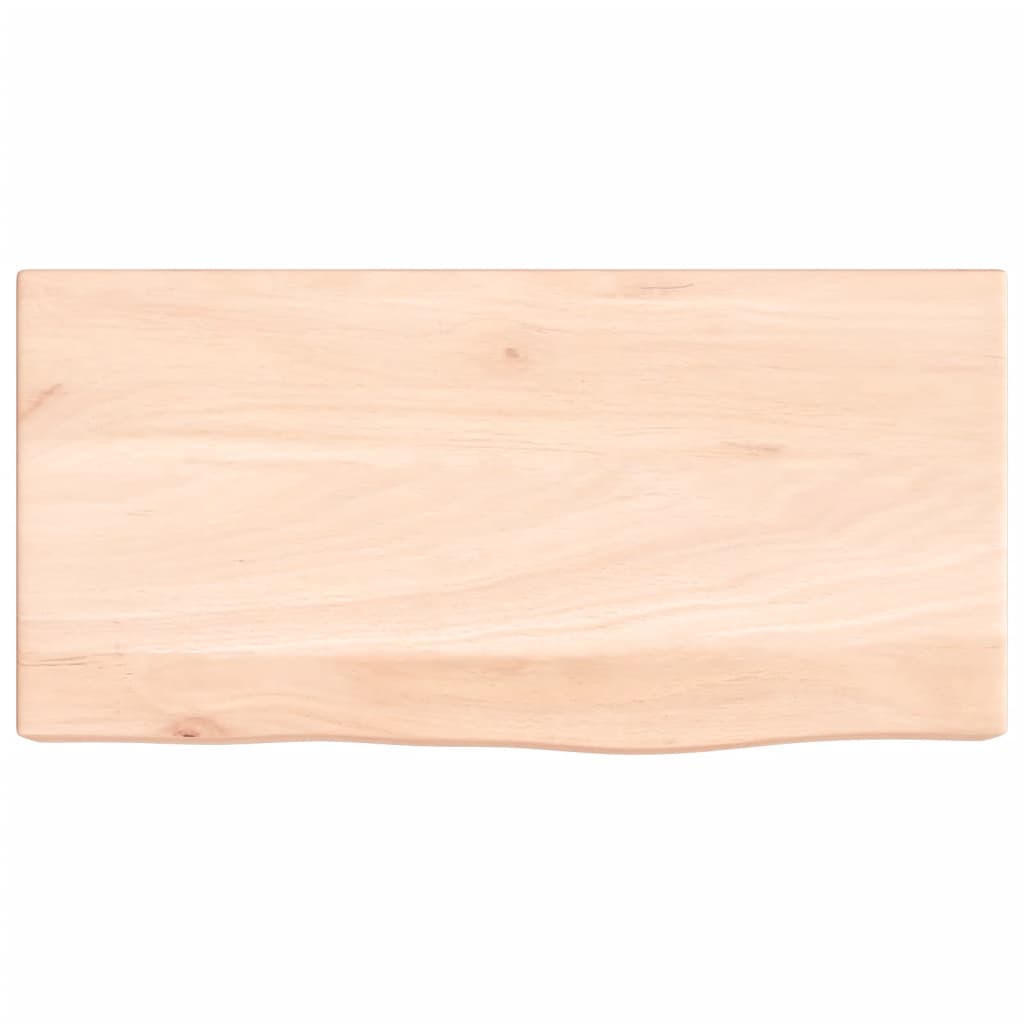 Zidna polica 40 x 20 x 6 cm od neobrađene masivne hrastovine