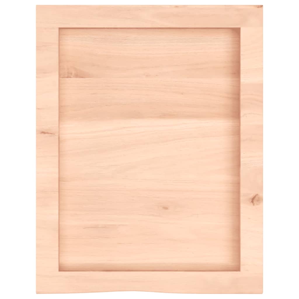 Zidna polica 40 x 50 x (2 - 6) cm neobrađena masivna hrastovina