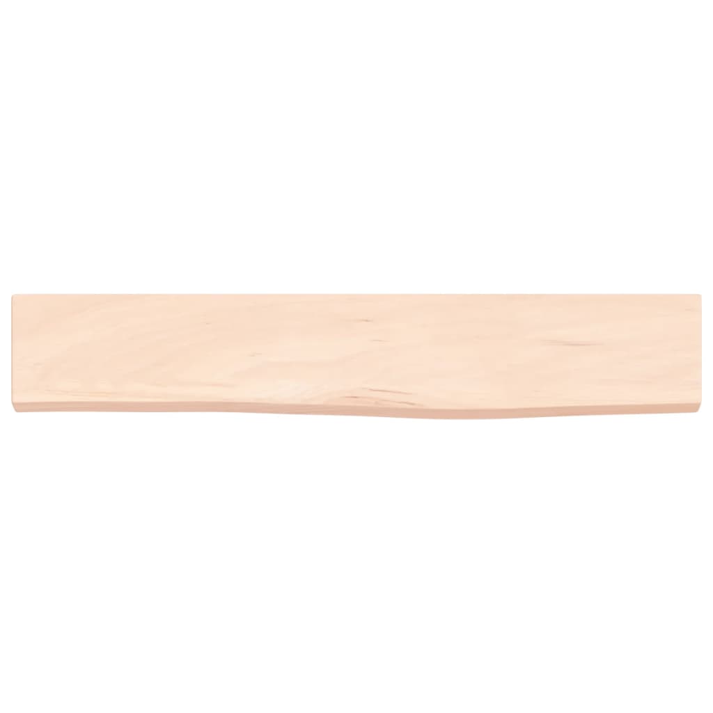 Zidna polica 60 x 10 x 2 cm od neobrađene masivne hrastovine