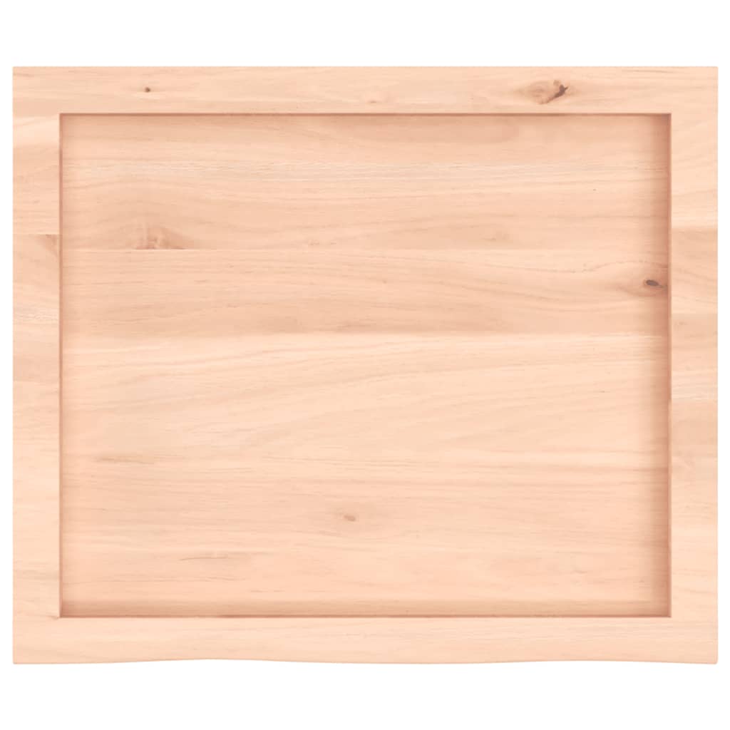 Zidna polica 60x50x(2-4) cm neobrađena masivna hrastovina