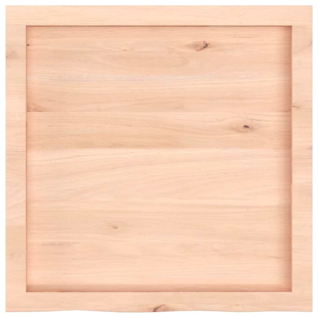 Zidna polica 60x60x(2-4) cm neobrađena masivna hrastovina