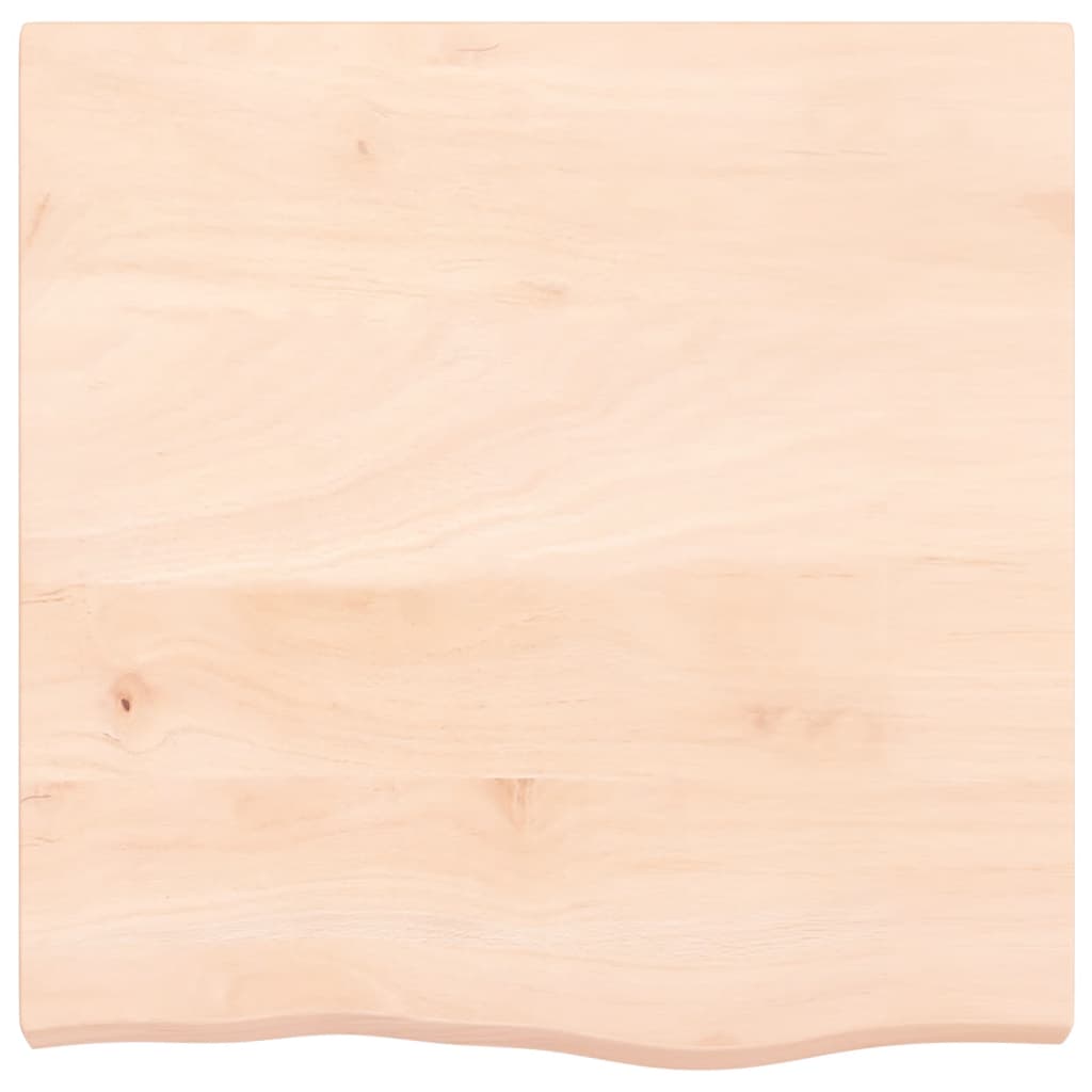 Zidna polica 60x60x(2-6) cm neobrađena masivna hrastovina