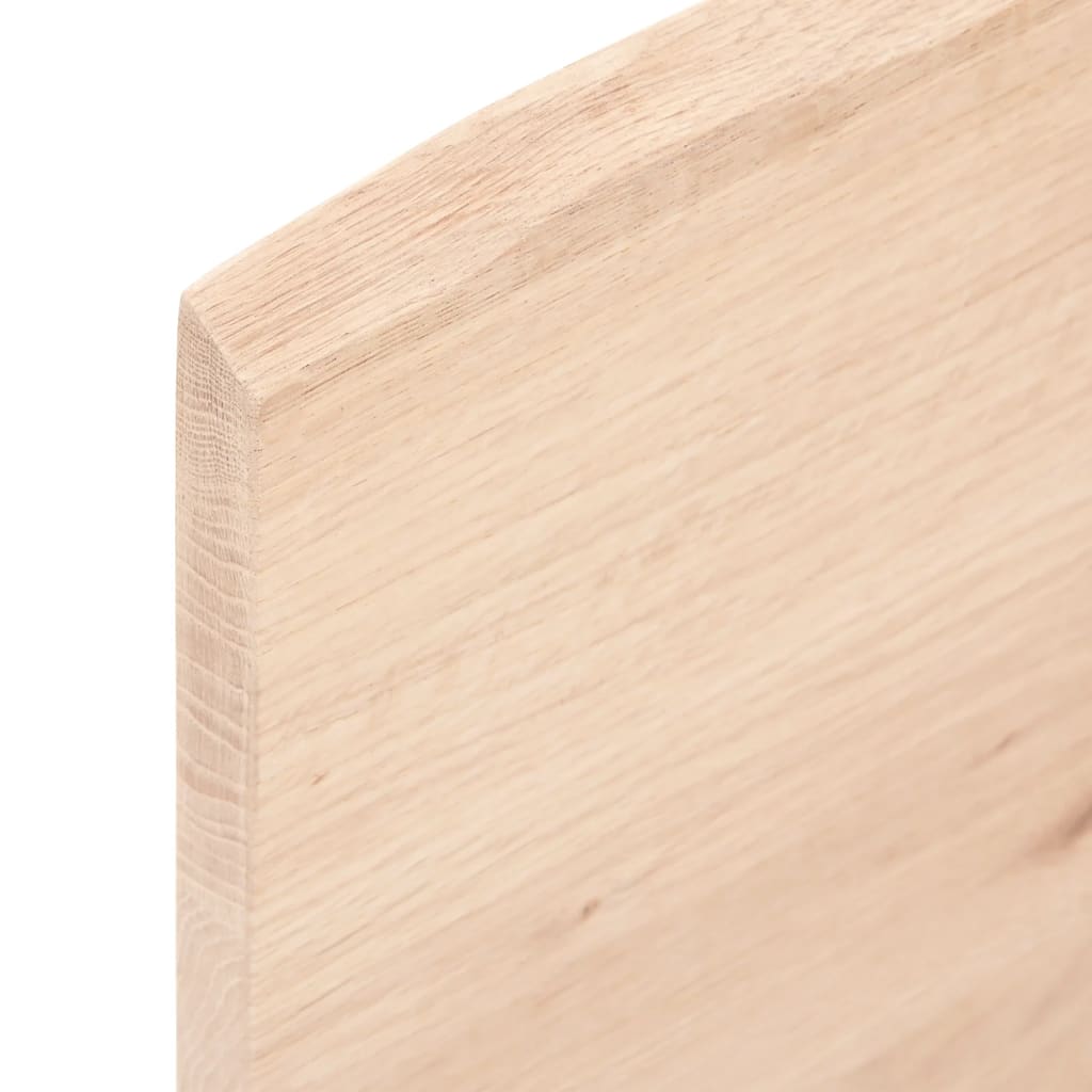Zidna polica 80 x 10 x 2 cm od neobrađene masivne hrastovine