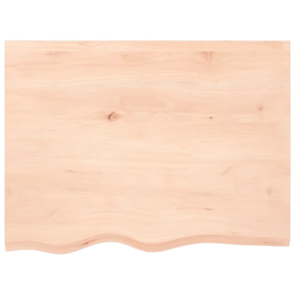 Zidna polica 80 x 60 x 2 cm od neobrađene masivne hrastovine
