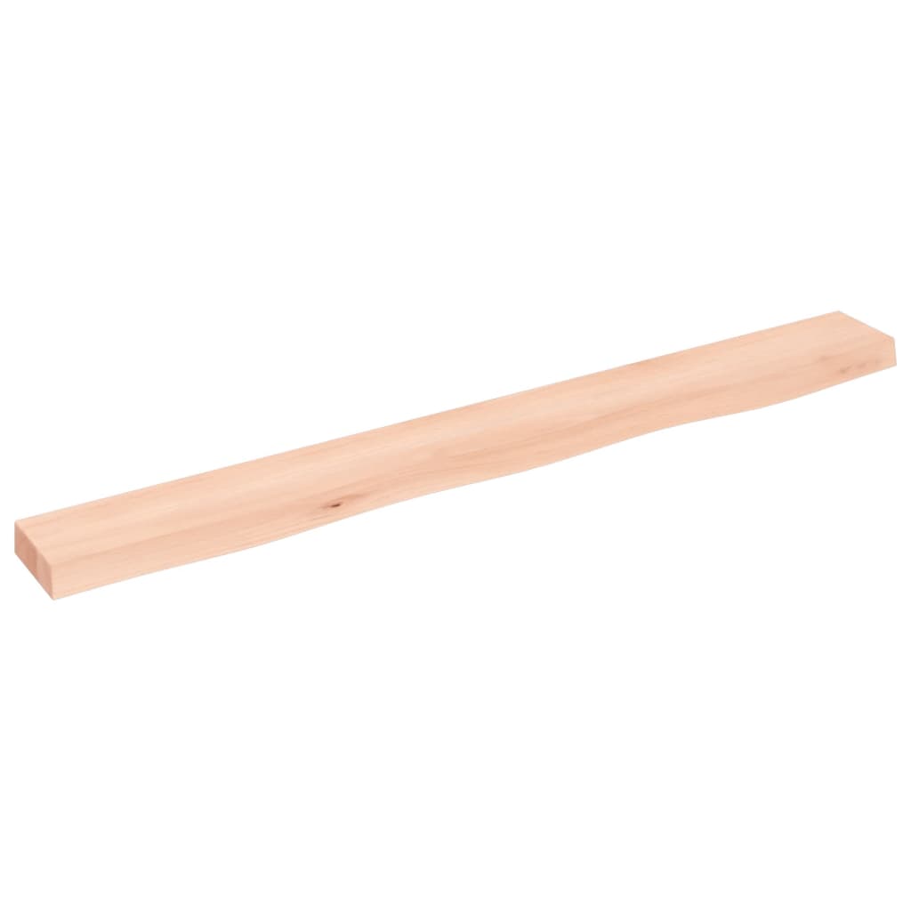 Zidna polica 100 x 10 x 4 cm od neobrađene masivne hrastovine