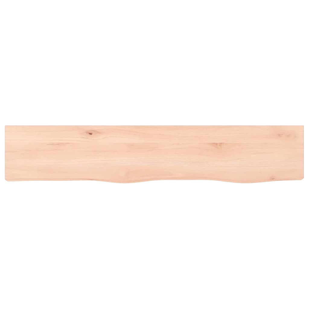 Zidna polica 100 x 20 x 2 cm od neobrađene masivne hrastovine