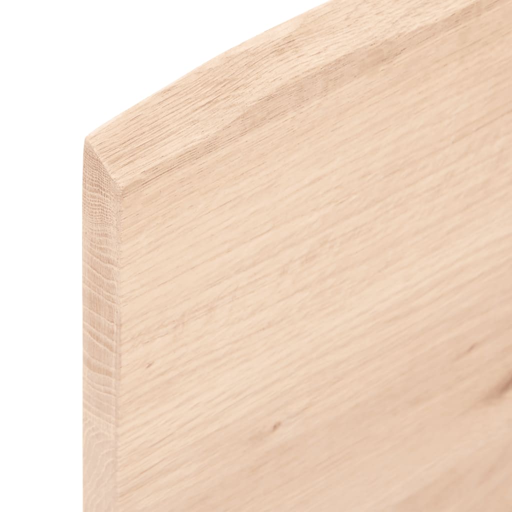 Zidna polica 100 x 30 x 2 cm od neobrađene masivne hrastovine