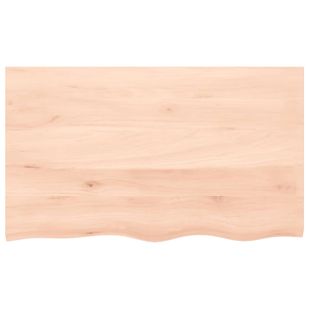 Zidna polica 100x60x(2-4) cm neobrađena masivna hrastovina