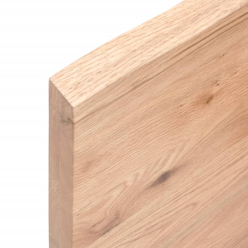 Zidna polica svjetlosmeđa 60 x 10 x 4 cm od obrađene hrastovine