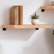 Zidna polica svjetlosmeđa 60x30x(2-6) cm obrađena hrastovina