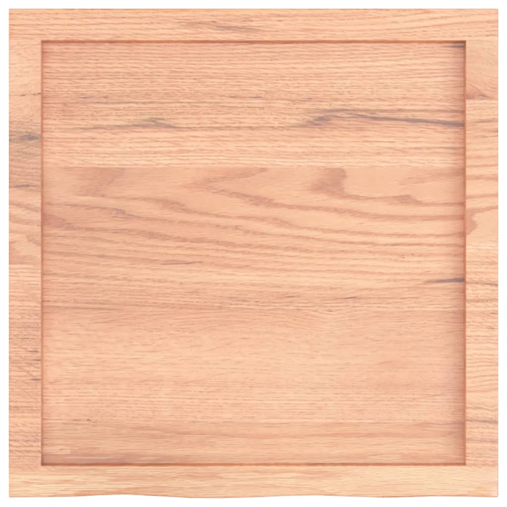 Zidna polica svjetlosmeđa 60x60x(2-6) cm obrađena hrastovina