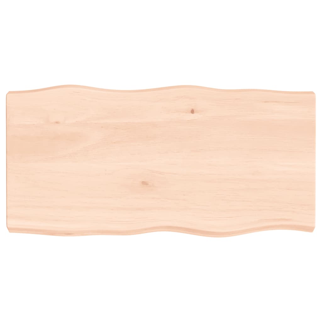 Stolna ploča 80x40x(2-6) cm od hrastovine sa živim rubom