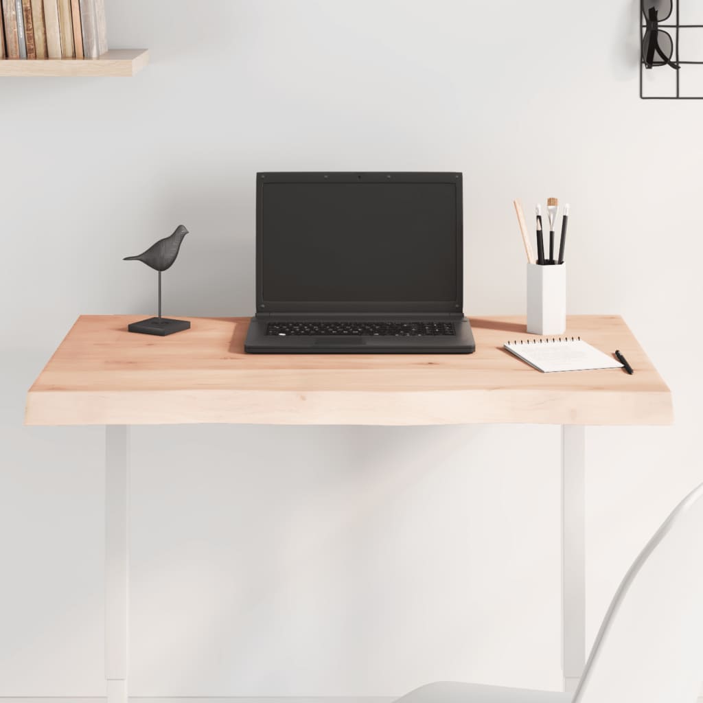 Stolna ploča 80x40x(2-6) cm od hrastovine sa živim rubom