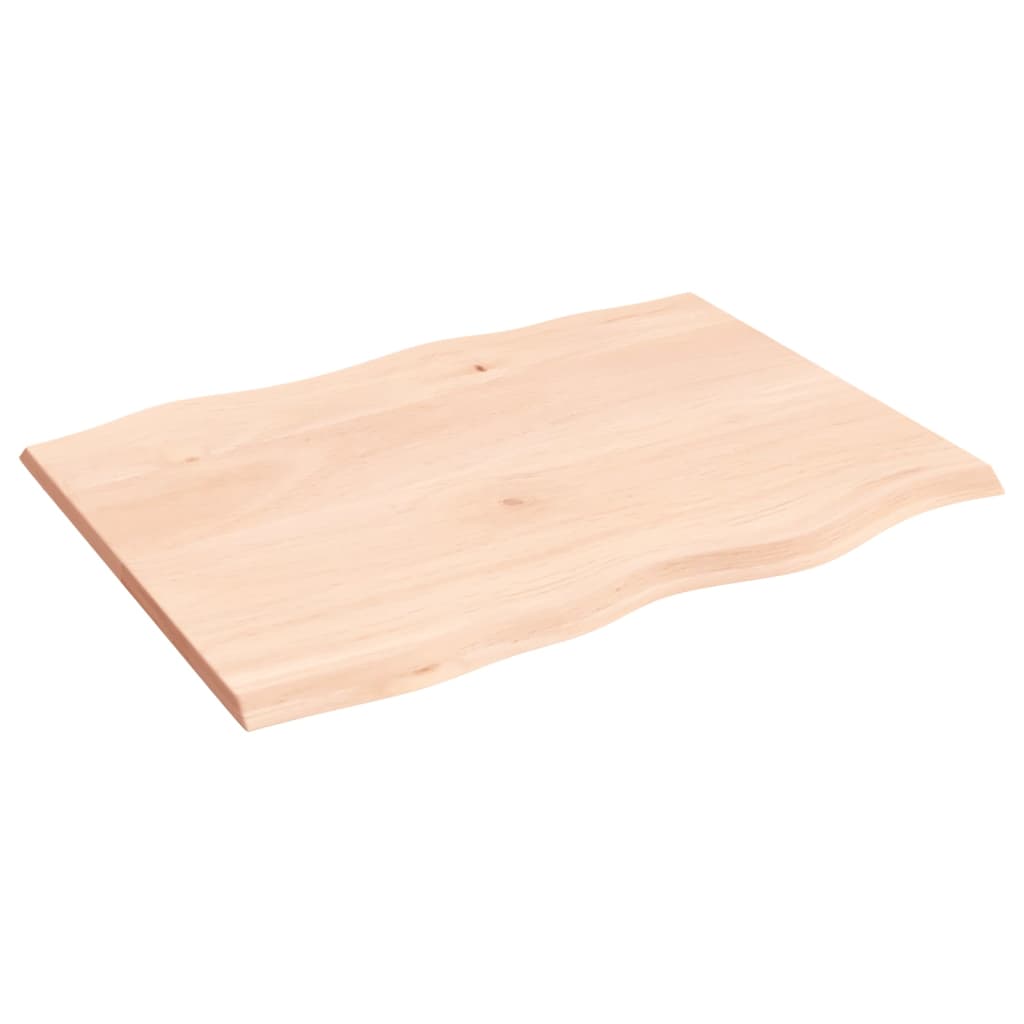 Stolna ploča 80x60x2 cm netretirana hrastovina sa živim rubom