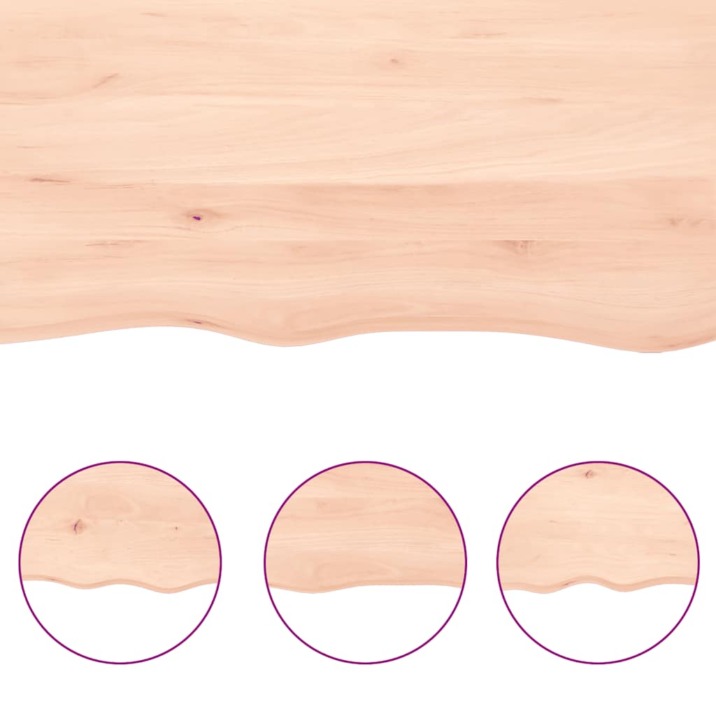 Stolna ploča 140 x 60 x (2 - 6) cm od hrastovine sa živim rubom