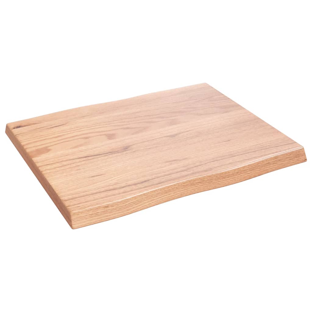 Stolna ploča svjetlosmeđa 60x50x(2-4) cm obrađena hrastovina