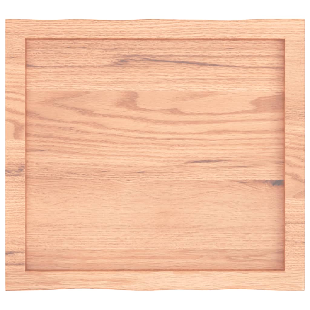 Stolna ploča svjetlosmeđa 60x50x(2-4) cm obrađena hrastovina