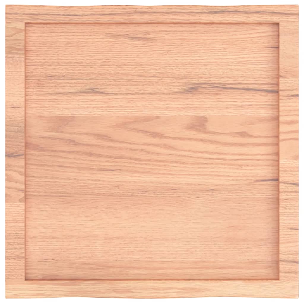 Stolna ploča svjetlosmeđa 60x60x(2-6) cm obrađena hrastovina