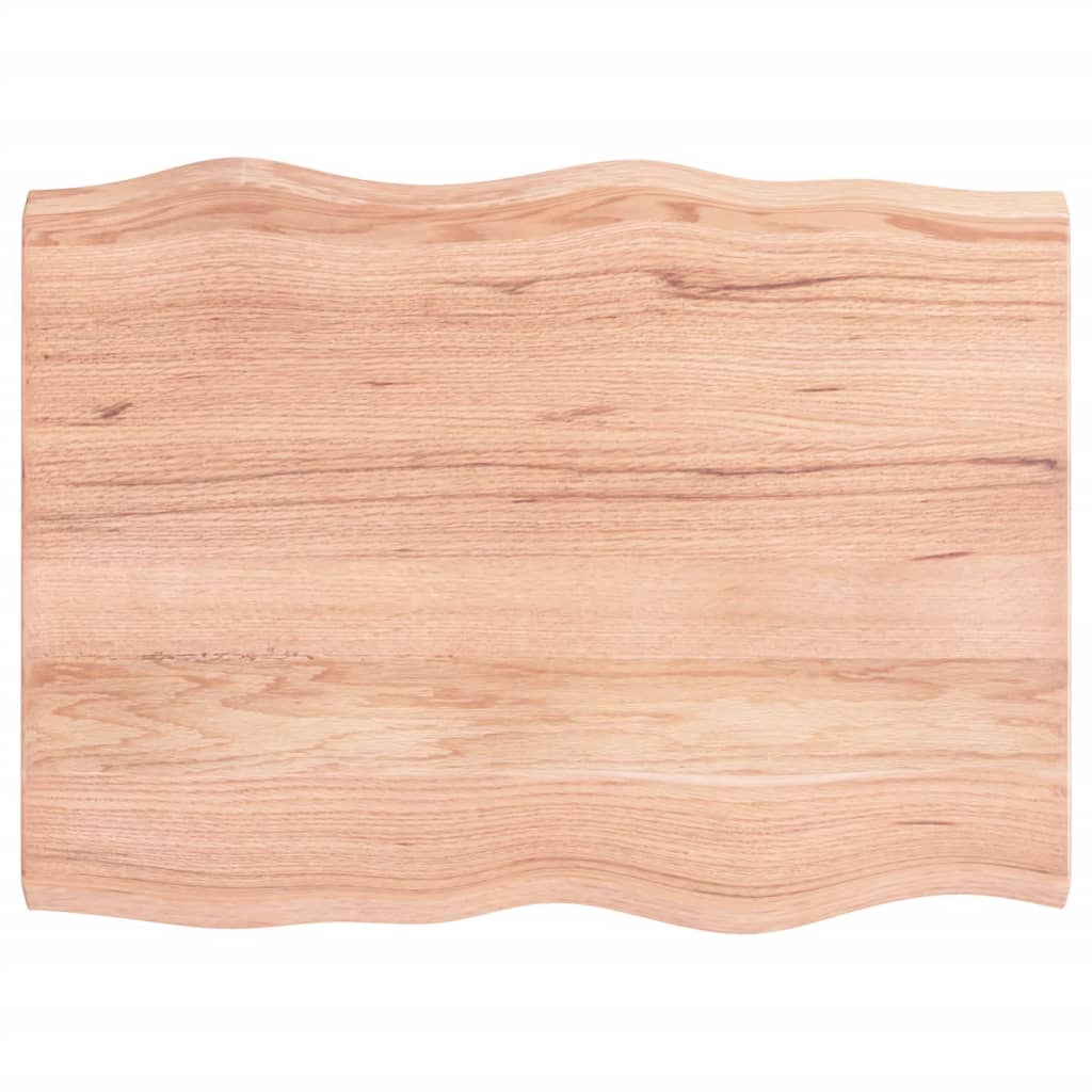 Stolna ploča svjetlosmeđa 80x60x(2-4) cm obrađena hrastovina
