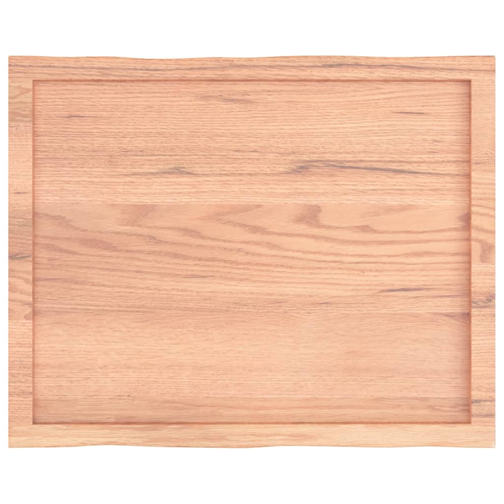 Stolna ploča svjetlosmeđa 80x60x(2-4) cm obrađena hrastovina