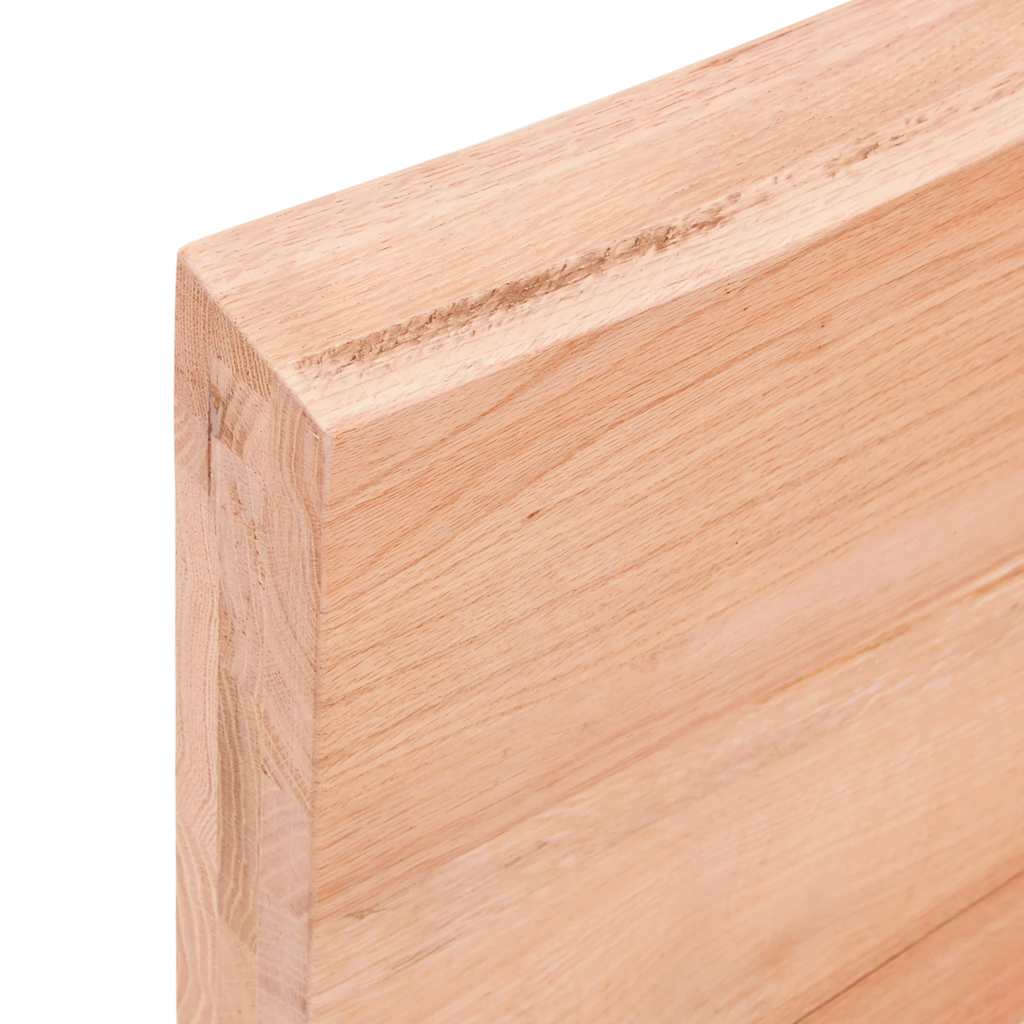 Stolna ploča svjetlosmeđa 100x40x(2-6) cm obrađena hrastovina