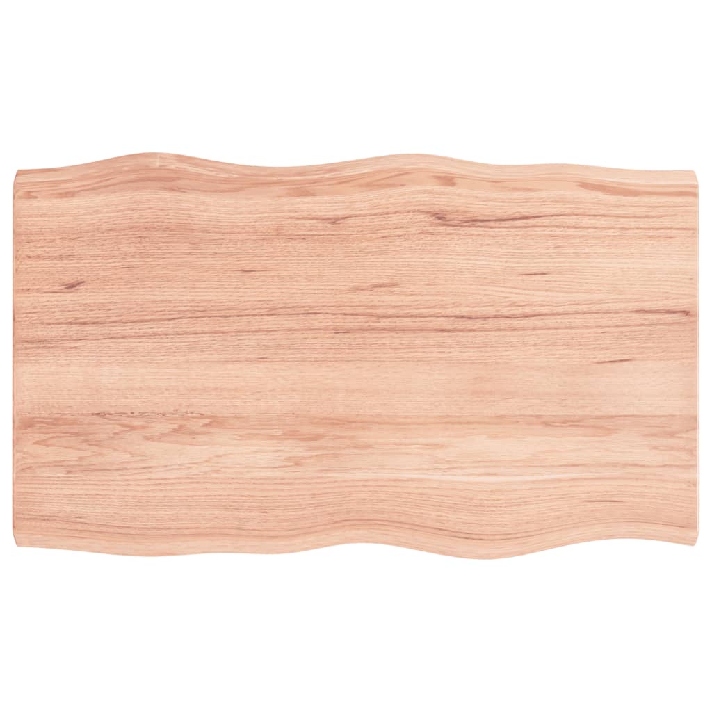 Stolna ploča svjetlosmeđa 100x60x(2-4) cm obrađena hrastovina