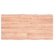 Stolna ploča svjetlosmeđa 120x60x(2-6) cm obrađena hrastovina