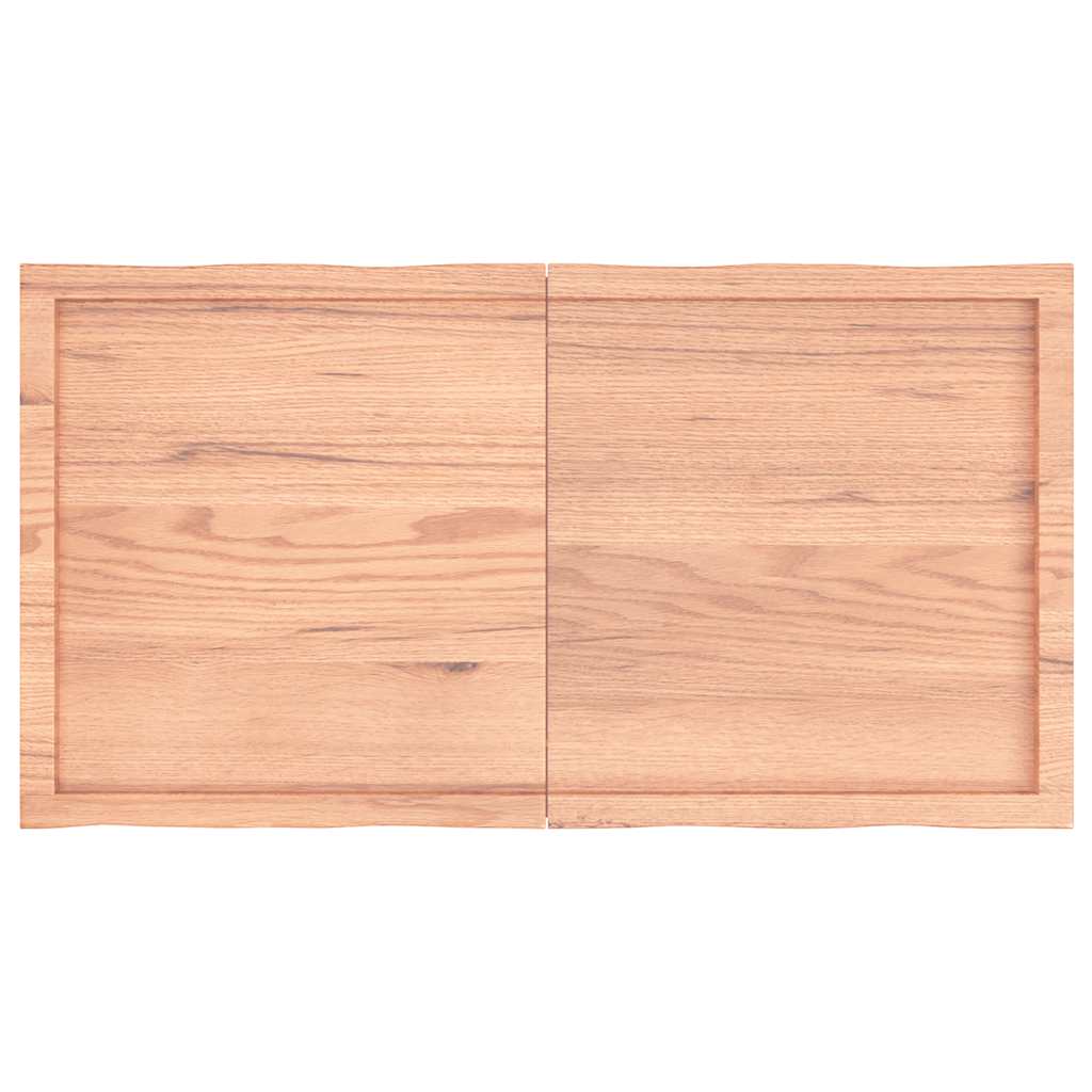 Stolna ploča svjetlosmeđa 120x60x(2-6) cm obrađena hrastovina