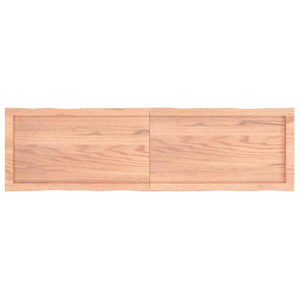 Stolna ploča svjetlosmeđa 140x40x(2-4) cm obrađena hrastovina