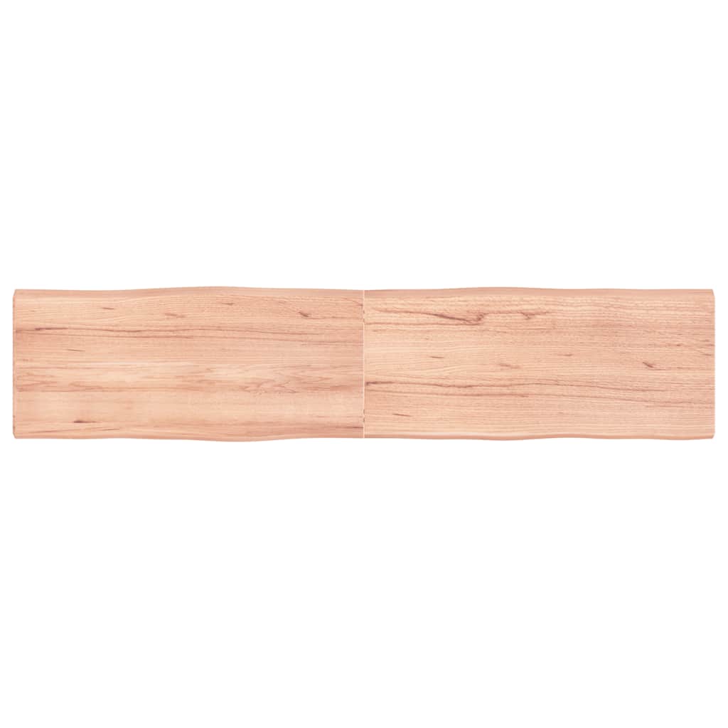 Stolna ploča svjetlosmeđa 180x40x(2-4) cm obrađena hrastovina
