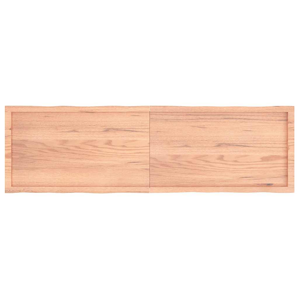 Stolna ploča svjetlosmeđa 180x50x(2-6) cm obrađena hrastovina