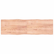 Stolna ploča svjetlosmeđa 200x60x(2-4) cm obrađena hrastovina