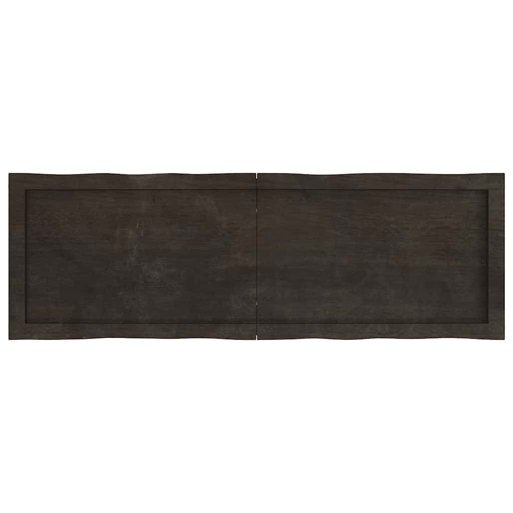 Stolna ploča tamnosmeđa 120x40x(2-4) cm obrađena hrastovina
