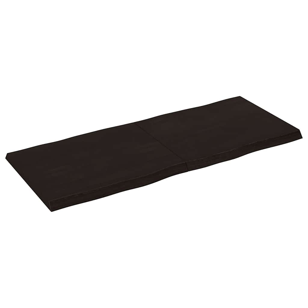 Stolna ploča tamnosmeđa 120x50x(2-4) cm obrađena hrastovina
