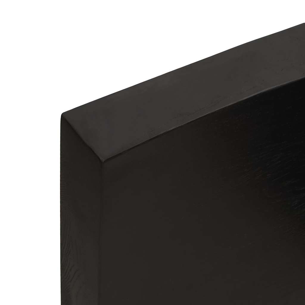 Stolna ploča tamnosmeđa 120x50x(2-6) cm obrađena hrastovina