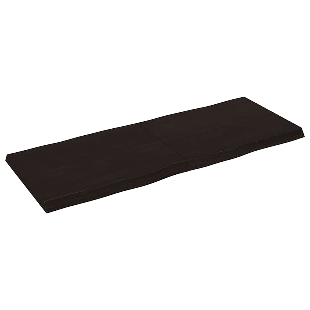 Stolna ploča tamnosmeđa 140x50x(2-4) cm obrađena hrastovina