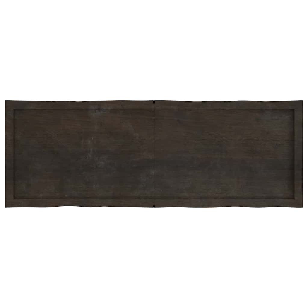 Stolna ploča tamnosmeđa 140x50x(2-4) cm obrađena hrastovina