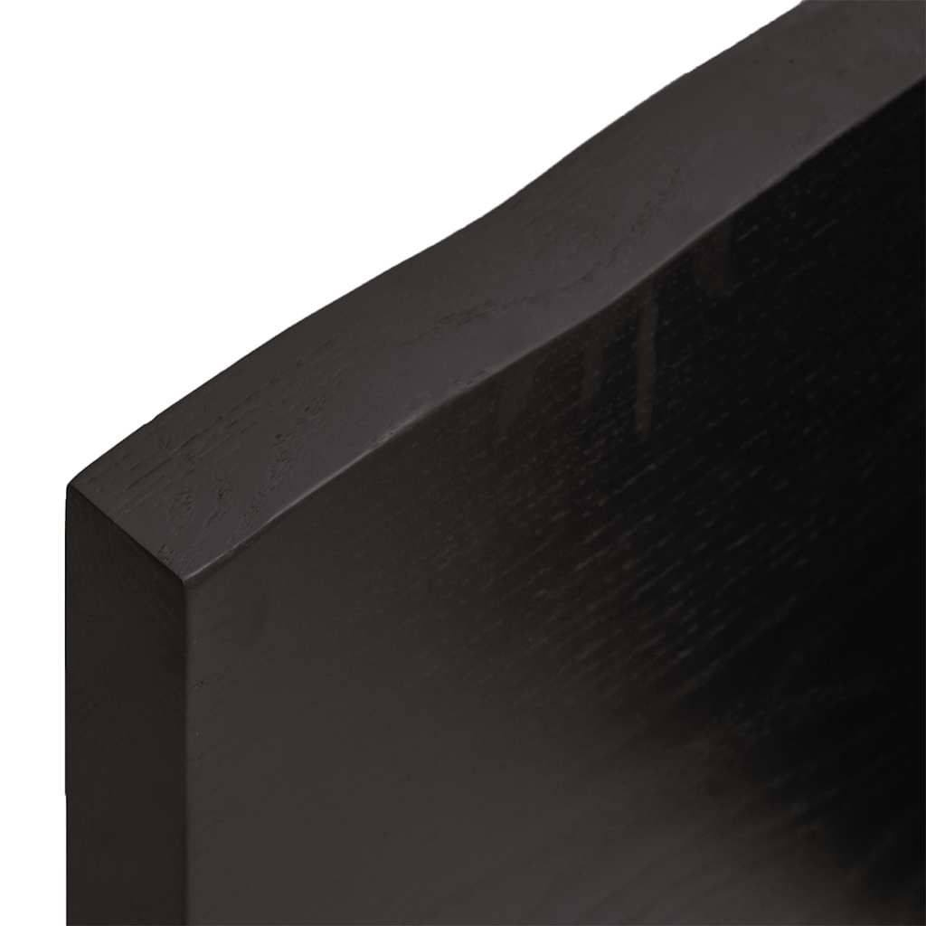 Stolna ploča tamnosmeđa 140x60x(2-4) cm obrađena hrastovina