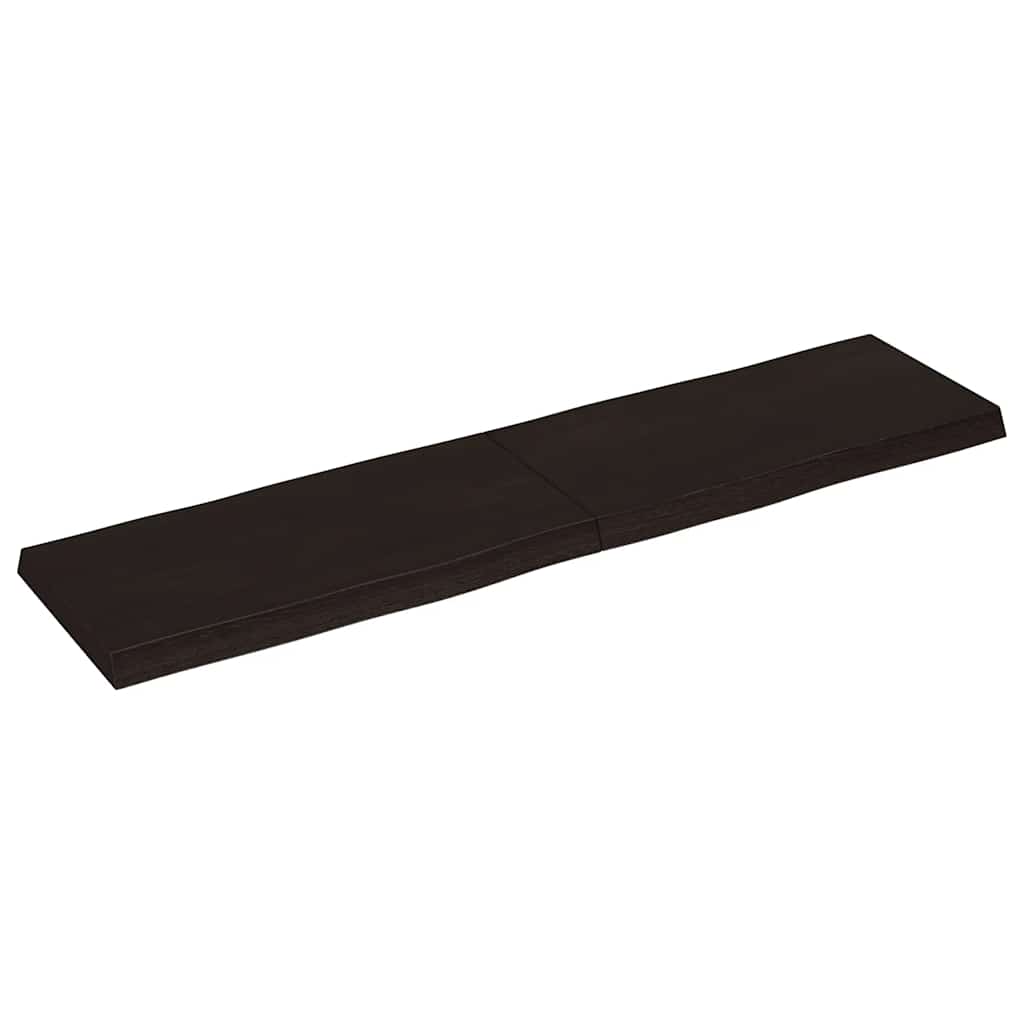 Stolna ploča tamnosmeđa 160x40x(2-6) cm obrađena hrastovina