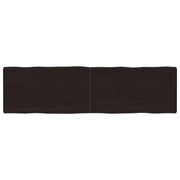 Stolna ploča tamnosmeđa 180x50x(2-6) cm obrađena hrastovina