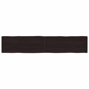 Stolna ploča tamnosmeđa 200x40x(2-4) cm obrađeno masivno drvo