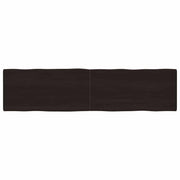 Stolna ploča tamnosmeđa 200x50x(2-4) cm obrađena hrastovina
