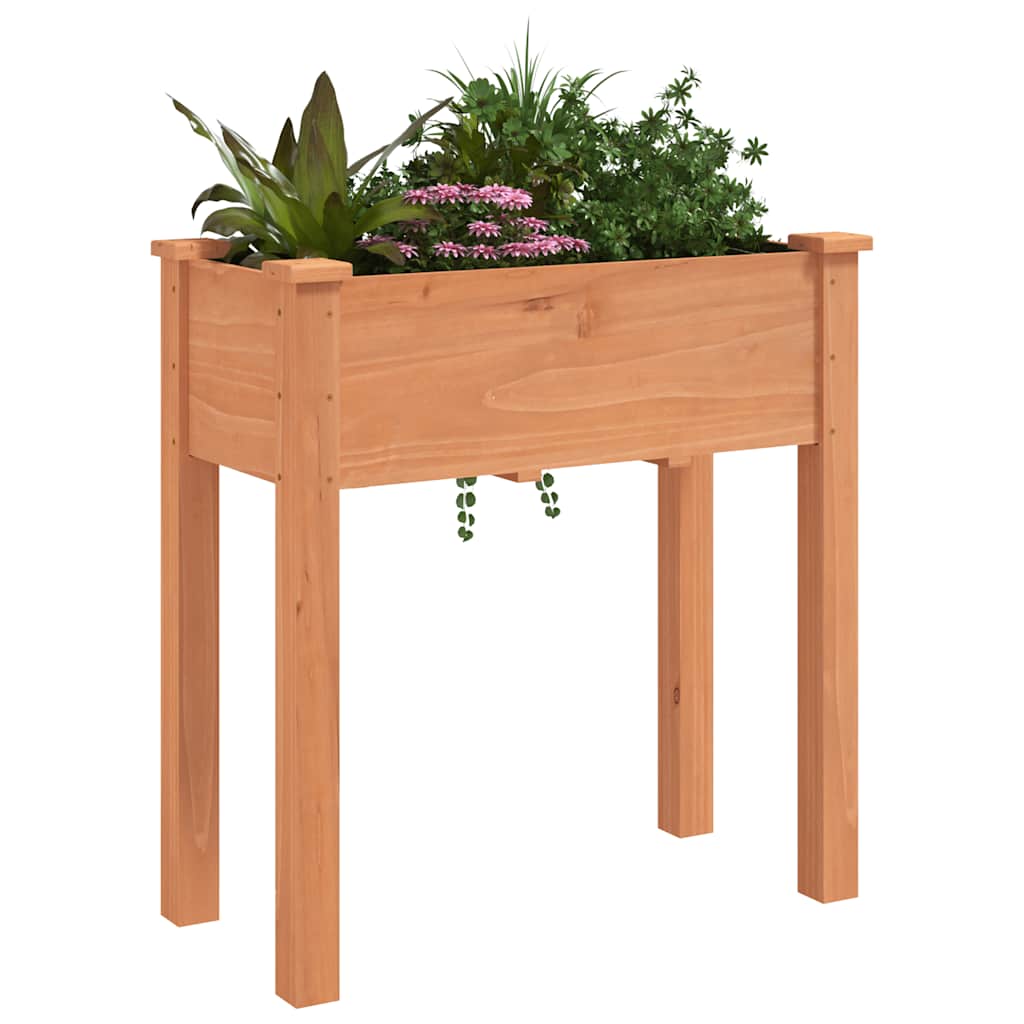 Sadilica s oblogom smeđa 71 x 37 x 76 cm od masivne jelovine