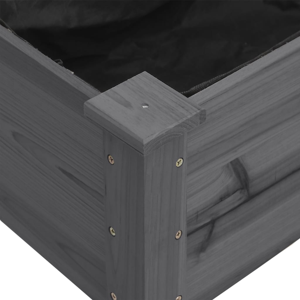 Sadilica s oblogom siva 71 x 37 x 76 cm od masivne jelovine