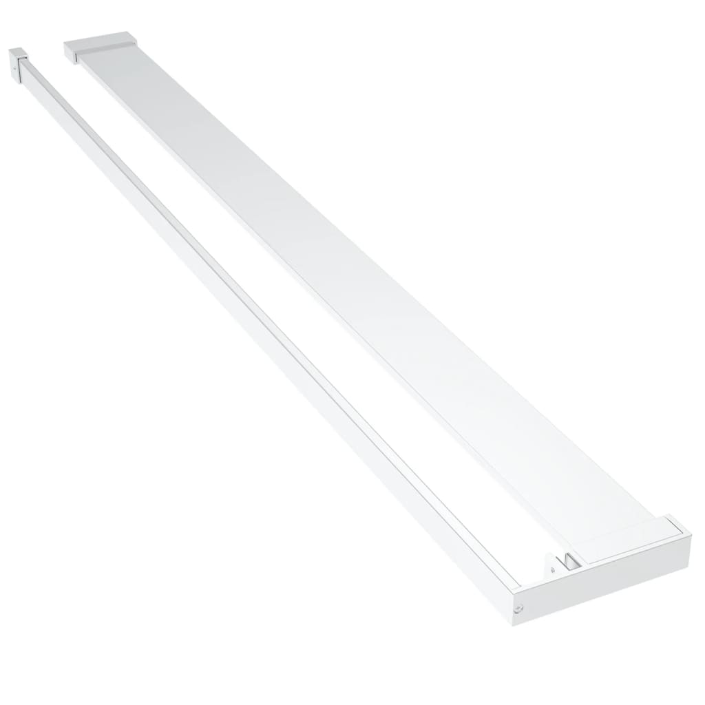 Pregrada za tuš s policom krom 80x195 cm staklo ESG i aluminij