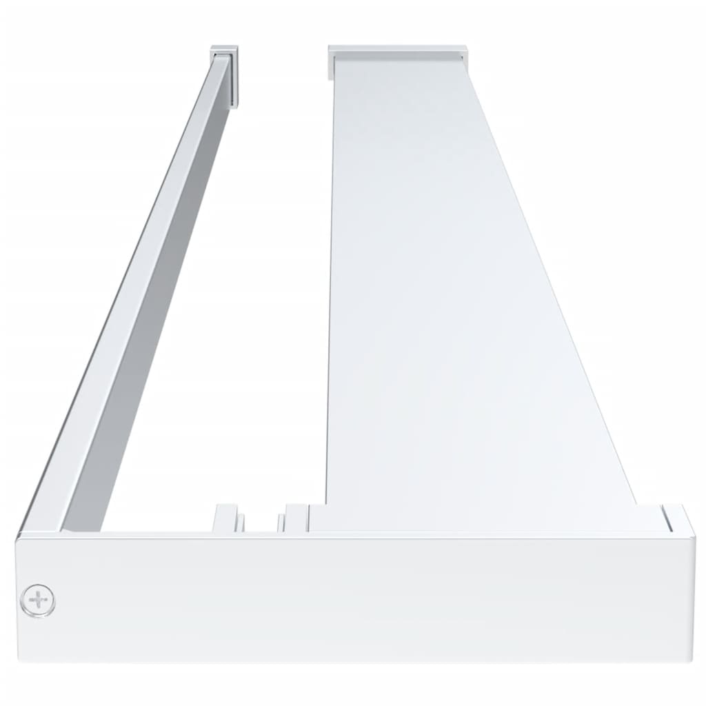 Pregrada za tuš s policom krom 90x195 cm staklo ESG i aluminij
