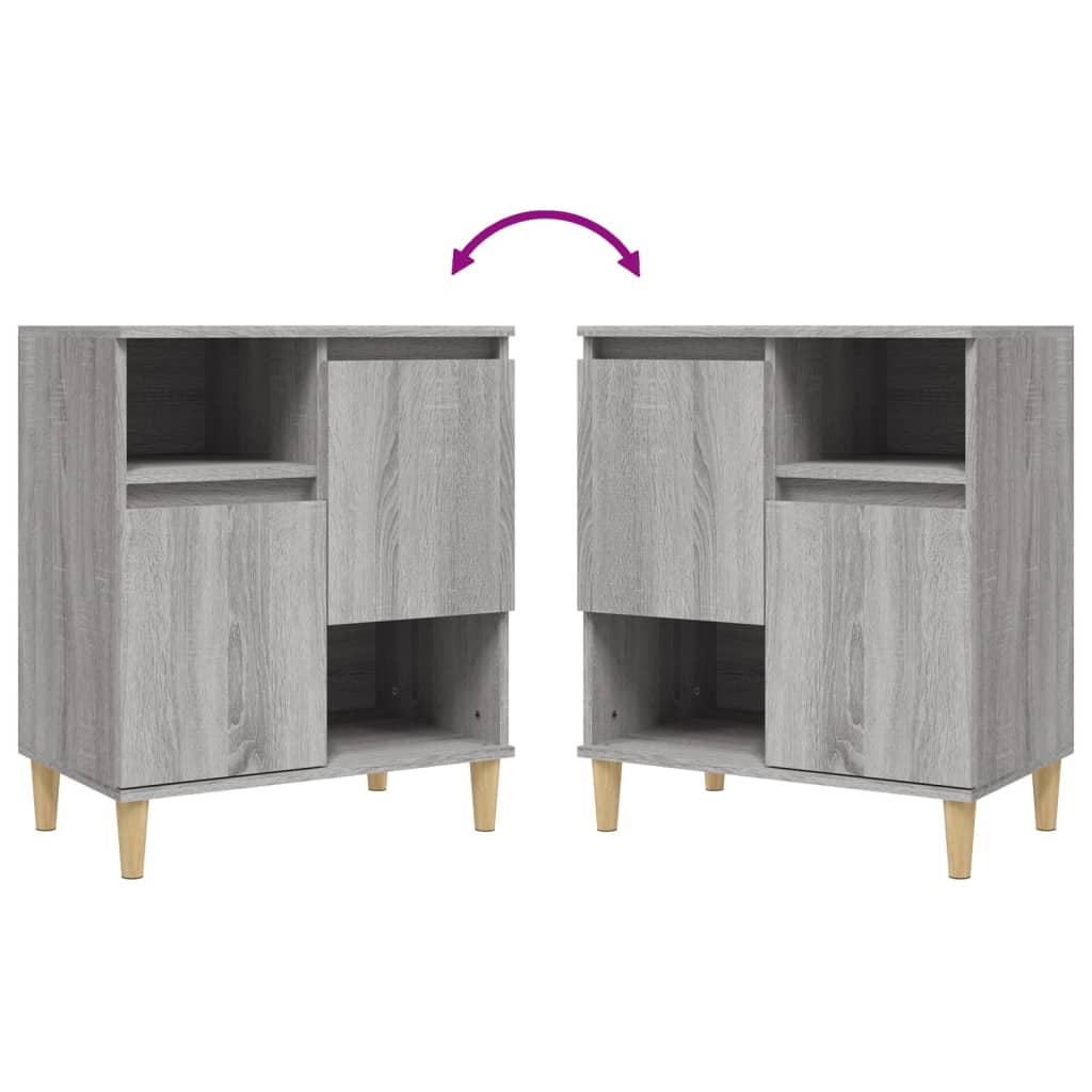 Komode 2 kom boja hrasta 60 x 35 x 70 cm od konstruiranog drva
